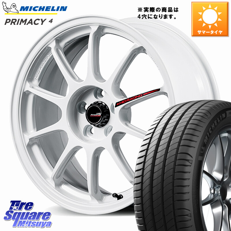 ミシュラン PRIMACY4 プライマシー4 91W ★ 正規 205/55R16MANARAY MID RACING R10 EVO ホイール 16インチ レーシング◇参考画像 16X7.0J 35 4穴 100 MAZDA2|タイヤスクエアミツヤ