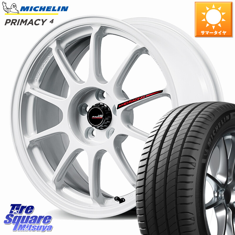 ミシュラン PRIMACY4 プライマシー4 94Y XL ★ 正規 225/45R17MANARAY MID RACING R10 EVO ホイール 17インチ レーシング 17X8.0J 47 5穴 100 BRZ/86/GR86 GR 86 ハチロク 86 ハチロク|タイヤスクエアミツヤ