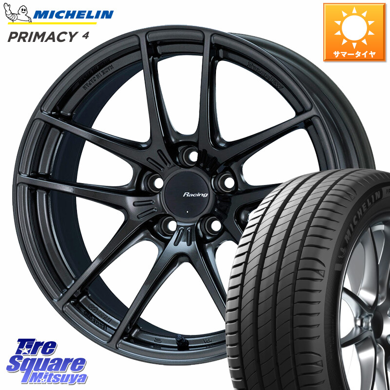 ミシュラン PRIMACY4 プライマシー4 95V DT1 正規 225/50R18ENKEI エンケイ Racing NVR5 ホイール 18インチ 18X8.0J 45 5穴 114.3 カローラクロス MAZDA6 10系アルファード エクストレイル X-TRAIL 日産 エスティマハイブリッド エスティマ UX レクサス スカイラインセ｜タイヤスクエアミツヤ