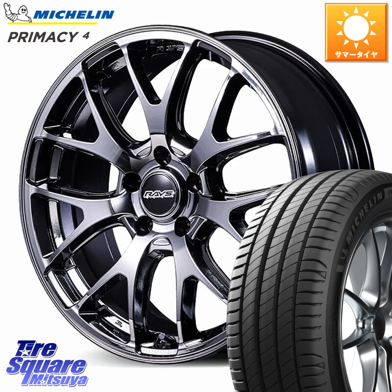 ミシュラン PRIMACY4 プライマシー4 103V MO 正規 235/60R18RAYS 【欠品次回10~11月】 HOMURA 2x7FA-C ブラックメタルコート ホイール 18インチ 18X7.5J 45 5穴 114.3 CX-60 CX-80 CX-5 CX5 MAZDA CR-V|タイヤスクエアミツヤ
