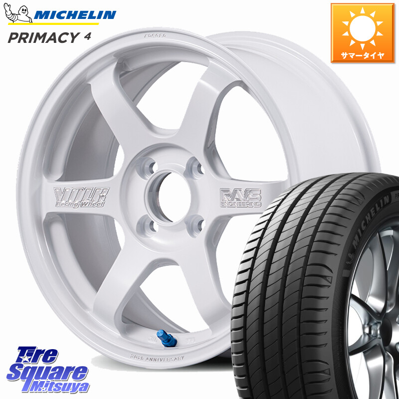 ミシュラン PRIMACY4 プライマシー4 88H XL 正規 185/60R15RAYS 【欠品次回3~4月】 TE37 SONIC 30th MACHINING Ver 鍛造 ホイール 15インチ 15X6.0J 43 4穴 100 160系カローラフィールダー ヤリス 130系ヴィッツ ヴィッツ カローラフィールダーハイブリッド アクア シ|タイヤスクエアミツヤ