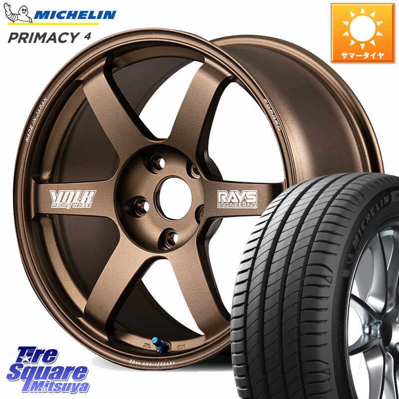 ミシュラン PRIMACY4 プライマシー4 96W XL VOL 正規 235/40R19RAYS 【欠品次回3~4月】 VOLK RACING TE37 SAGA S-plus 30th MACHINING Ver ホイール 19インチ 19X8.5J 42 5穴 114.3 CY2アコード ES レクサス アコード｜タイヤスクエアミツヤ