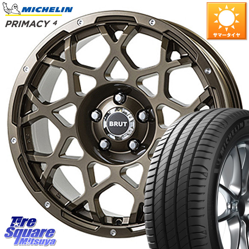 BRUT ブルート BR-55 BR55 ホイール 18インチ 18 X 8.0J +40 5穴 114.3 ミシュラン PRIMACY4 プライマシー4 100Y XL MO 正規 245/45R18