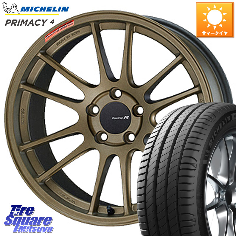 ミシュラン PRIMACY4 プライマシー4 95V DT1 正規 225/50R18ENKEI エンケイ Racing Revolution GTC01RR ホイール 18X8.0J 45 5穴 114.3 MPV｜タイヤスクエアミツヤ