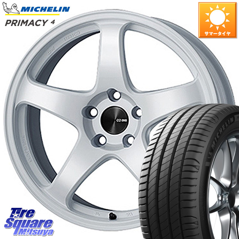 ENKEI エンケイ PerformanceLine PF05 WH 17インチ 17 X 7.0J +45 4穴 100 ミシュラン PRIMACY4 プライマシー4 87W ST 正規 215/45R17 FITクロスター