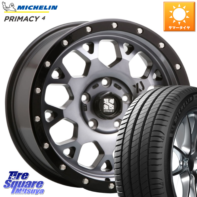 MLJ XJ04 XTREME-J エクストリームJ ホイール 17インチ 17 X 7.0J +42 5穴 114.3 ミシュラン PRIMACY4 プライマシー4 96H S1 正規 215/60R17 10系カローラクロス CX-30 MX-30 20系アルファード