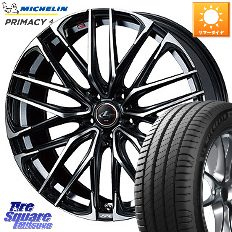 WEDS 38338 レオニス SK PBMC 5H ウェッズ Leonis ホイール 19インチ 19 X 8.0J +35 5穴 114.3 ミシュラン PRIMACY4 プライマシー4 103V XL VOL 正規 235/50R19