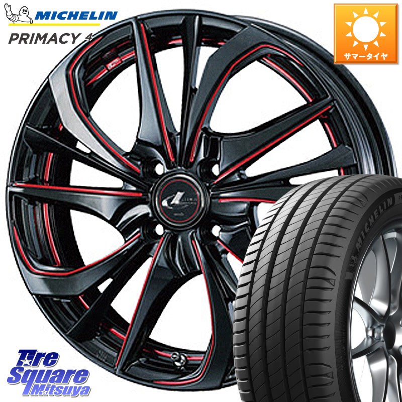 ミシュラン PRIMACY4 プライマシー4 87W ST 正規 215/45R17WEDS ウェッズ Leonis レオニス TE BKSC ホイール 17インチ 17X6.5J 42 4穴 100 アクア｜タイヤスクエアミツヤ