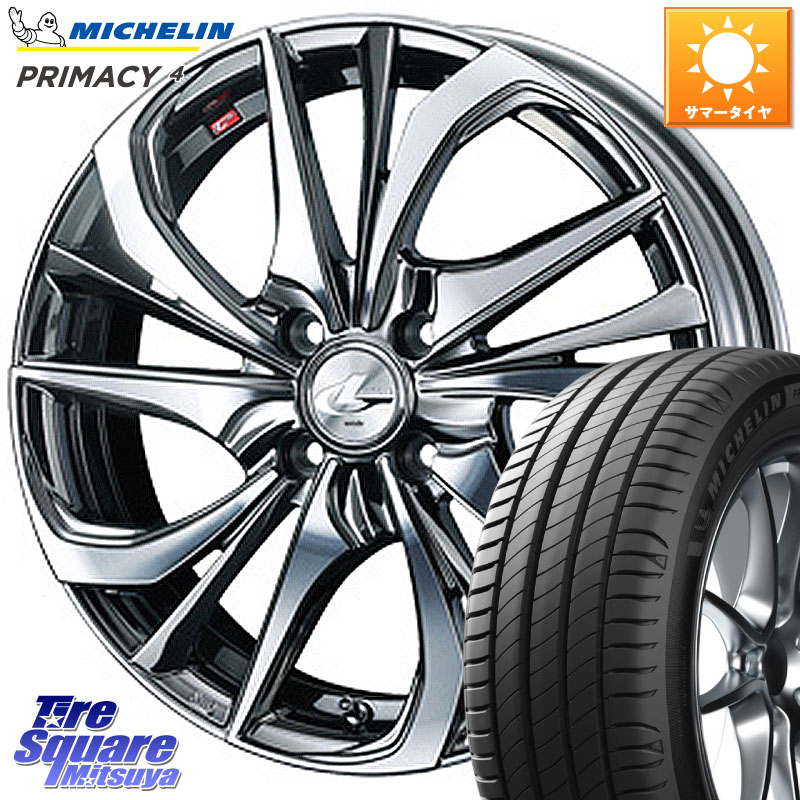 WEDS ウェッズ Leonis レオニス TE (BMCMC) ホイール 16インチ 16 X 6.0J +42 4穴 100 ミシュラン PRIMACY4 プライマシー4 83H E 正規 205/45R16