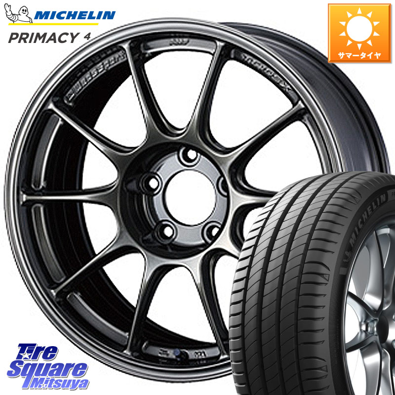 ミシュラン PRIMACY4 プライマシー4 91W S1 正規 225/45R17WEDS 【欠品次回09月上旬】 WedsSport TC-105X TC105X ウェッズ スポーツ ホイール 17インチ 17X7.5J 45 5穴 114.3 GRヤリスRSノーマルキャリパー ブレイド|タイヤスクエアミツヤ