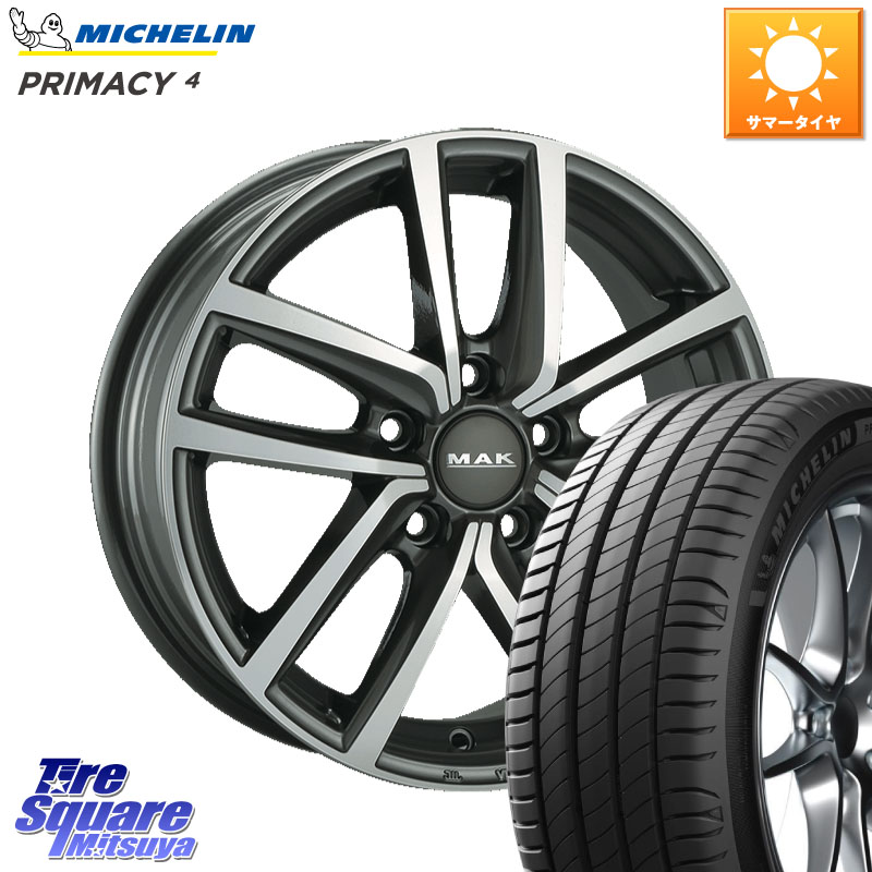 阿部商会 MAK DRESDEN ホイール 18インチ 18 X 7.5J(VW GOLF7 AU) +51 5穴 112 ミシュラン PRIMACY4 プライマシー4 92Y XL S1 正規 225/40R18 フォルクスワーゲン ゴルフ7 フォルクスワーゲン ゴルフ7 GTI・R フォルクスワーゲン ゴルフ8 フォルクスワーゲン ゴルフ8GTI