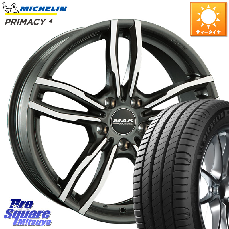 ミシュラン PRIMACY4 プライマシー4 101Y XL ★ 正規 225/55R17阿部商会 MAK LUFT FF ホイール 17インチ 17X7.5J(BMW G30 G31) 27 5穴 112 BMW 5シリーズ G30 G31|タイヤスクエアミツヤ