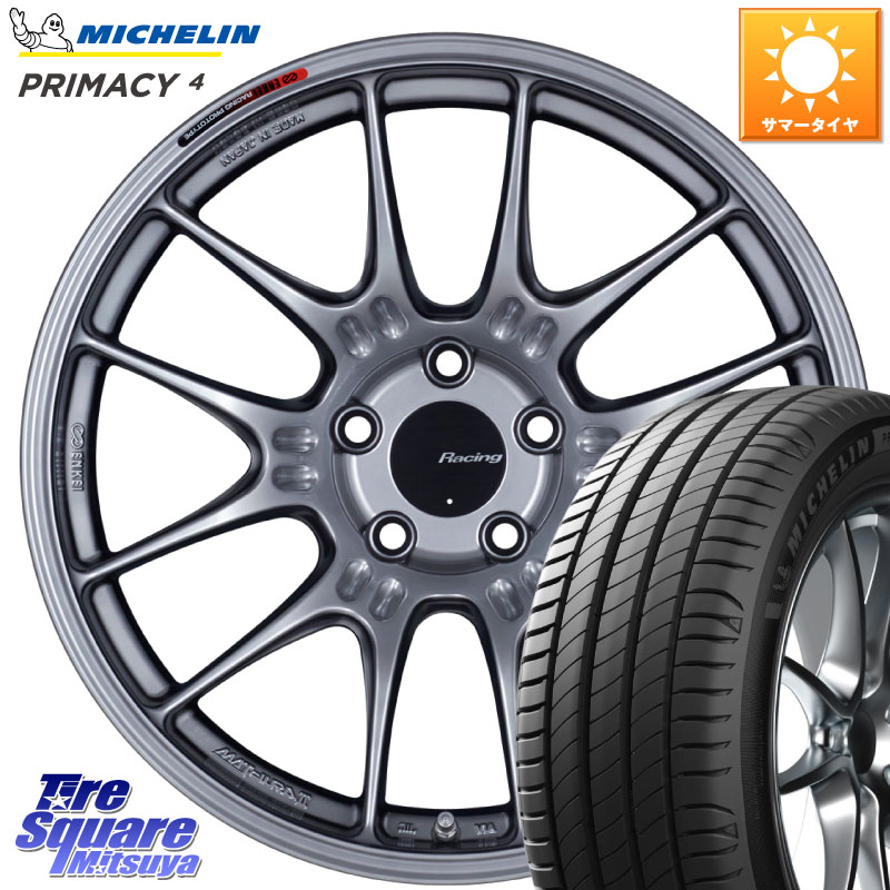 ENKEI エンケイ RACING GTC02 シルバー ホイール 19インチ 19 X 7.5J +45 5穴 114.3 ミシュラン PRIMACY4 プライマシー4 Acoustic 105W XL GOE SUV 正規 235/55R19 CX-60 CX-80