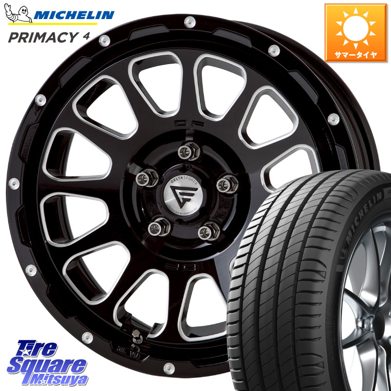 DELTA FORCE デルタフォース オーバル 8J ホイール 17インチ 17 X 8.0J +35 5穴 114.3 ミシュラン PRIMACY4 プライマシー4 102H 正規 225/65R17