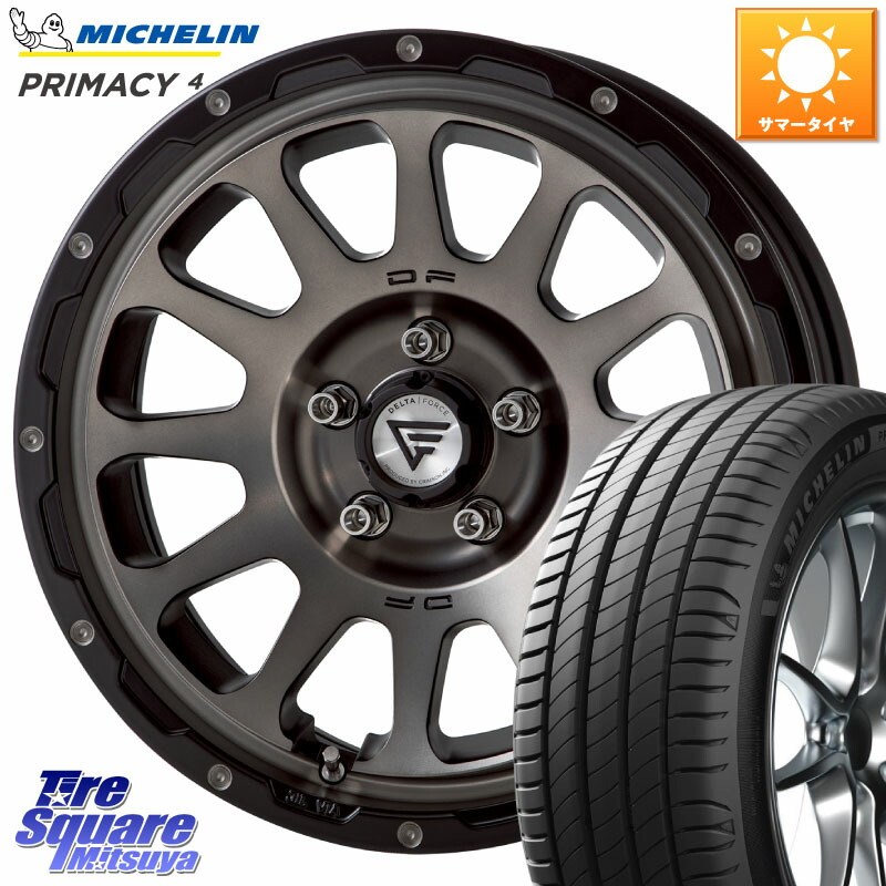 DELTA FORCE デルタフォース オーバル 7J ホイール 17インチ 17 X 7.0J +32 5穴 114.3 ミシュラン PRIMACY4 プライマシー4 102H 正規 225/65R17 50系RAV4 80系ハリアー