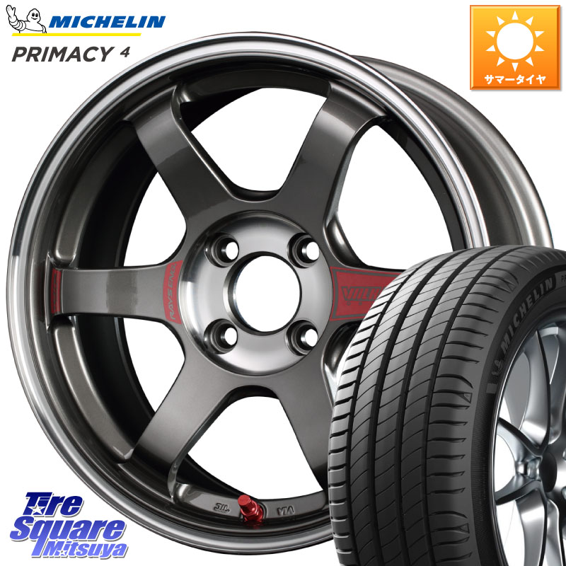 RAYS 【欠品次回10~11月】 レイズ TE37 ボルクレーシング SONIC SL ホイール 16インチ 16 X 7.0J +47 4穴 100 ミシュラン PRIMACY4 プライマシー4 91W ★ 正規 205/55R16