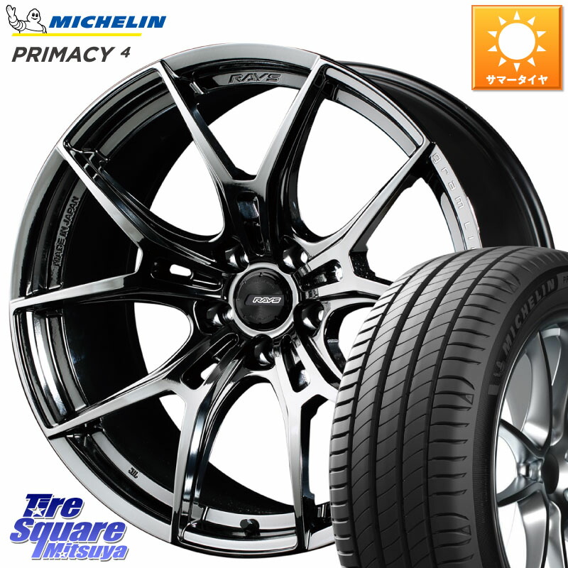 RAYS 【欠品次回8~9月】 レイズ GramLights グラムライツ 57FXZ RBC ホイール 18インチ 18 X 7.5J +50 5穴 114.3 ミシュラン PRIMACY4 プライマシー4 98W XL S1 正規 235/45R18 CY2アコード