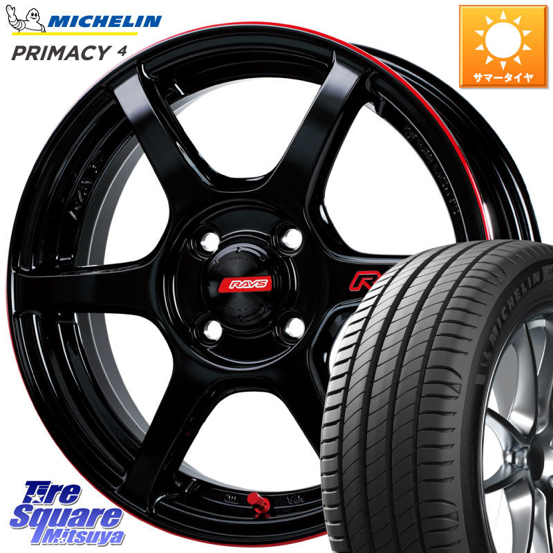RAYS 【欠品次回8~9月】 GRAM LIGHTS 57C6 TIME ATTACK EDITION ホイール 15インチ 15 X 5.0J +43 4穴 100 ミシュラン PRIMACY4 プライマシー4 88H XL 正規 185/60R15 130系ヴィッツ