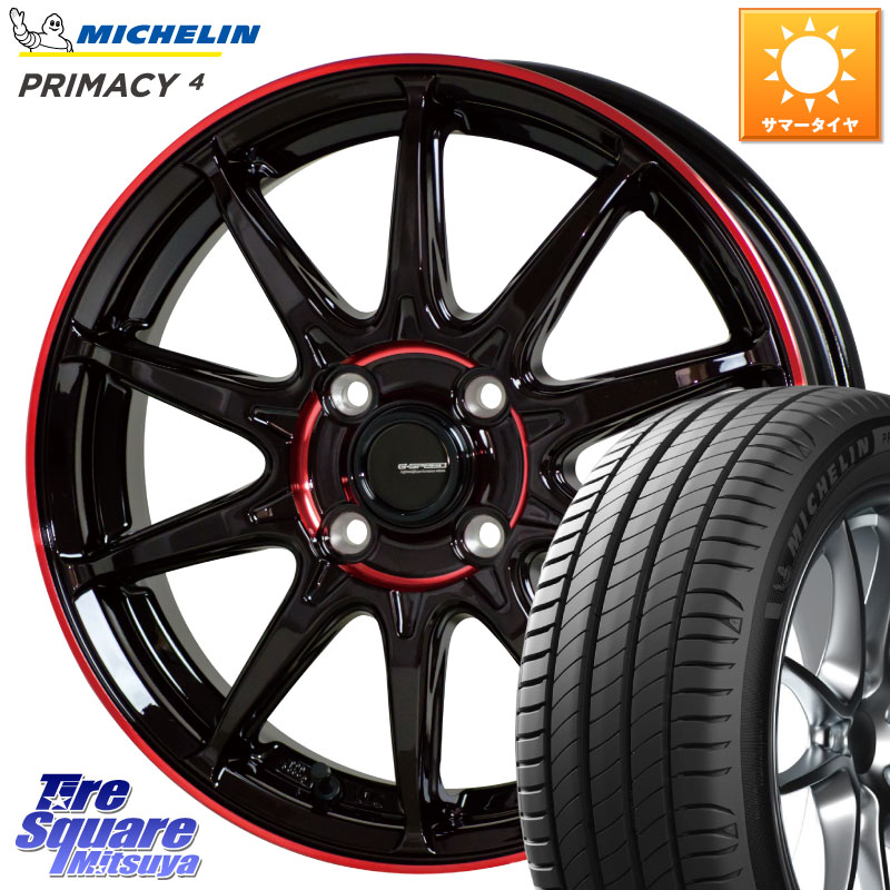 HotStuff 軽量設計 G.SPEED P-05R P05R RED ホイール 16インチ 16 X 6.5J +48 5穴 100 ミシュラン PRIMACY4 プライマシー4 92V MO E 正規 205/60R16 75,202円