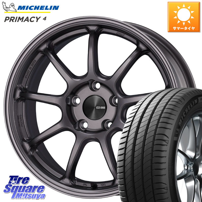 ミシュラン PRIMACY4 プライマシー4 101Y XL ★ 正規 225/55R17ENKEI PerformanceLine PF09 ホイール 17インチ 17X7.0J 45 5穴 100|タイヤスクエアミツヤ