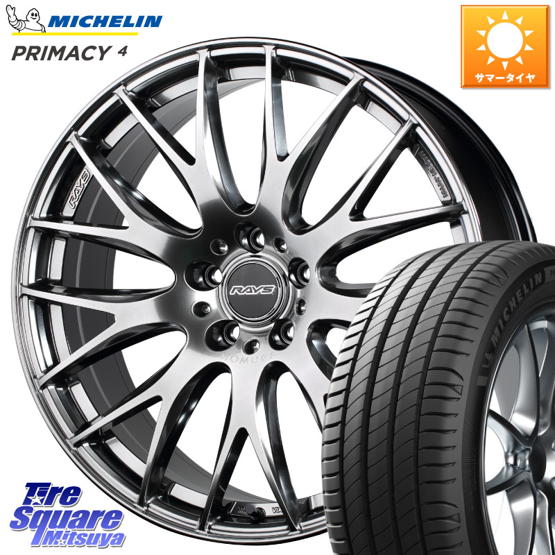 RAYS レイズ HOMURA 2X9Plus 18インチ 18 X 8.0J +45 5穴 114.3 ミシュラン PRIMACY4 プライマシー4 99W XL ★ 正規 225/50R18 50系エスティマ 10系カローラクロス MAZDA6 10系アルファード