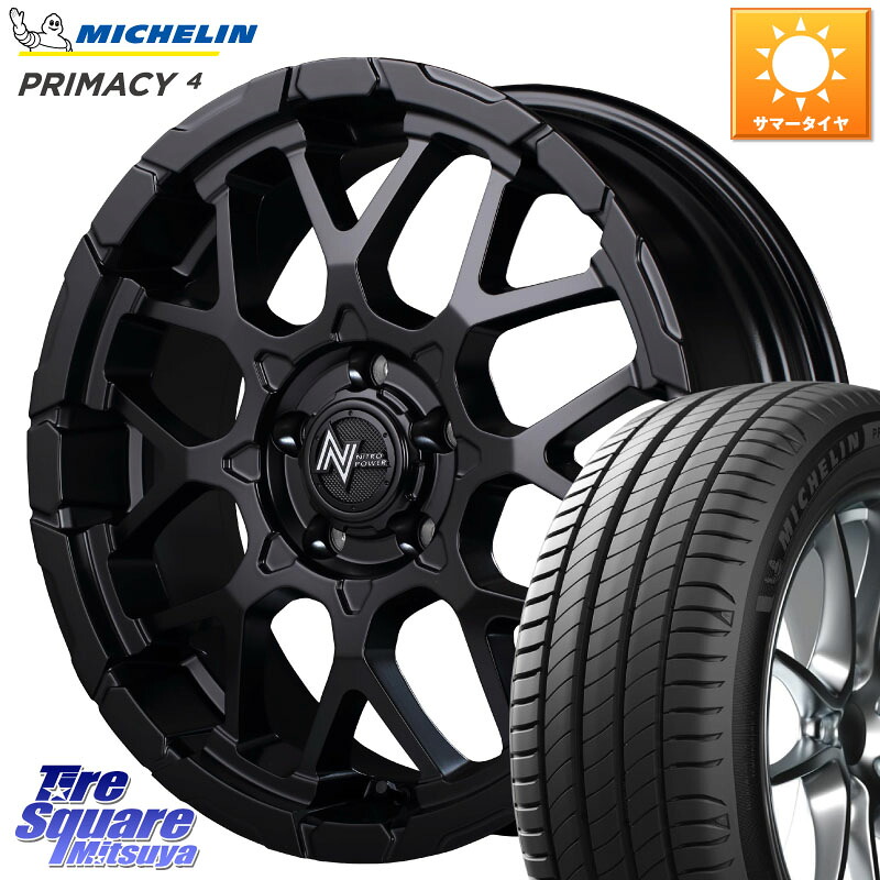 ミシュラン PRIMACY4 プライマシー4 103V MO 正規 235/60R18MANARAY MID ナイトロパワー M28 BULLET-S 18インチ 18X7.0J 35 5穴 114.3 RAV4 50系 デリカD:5 D5 カスタムサイズ RX レクサス|タイヤスクエアミツヤ
