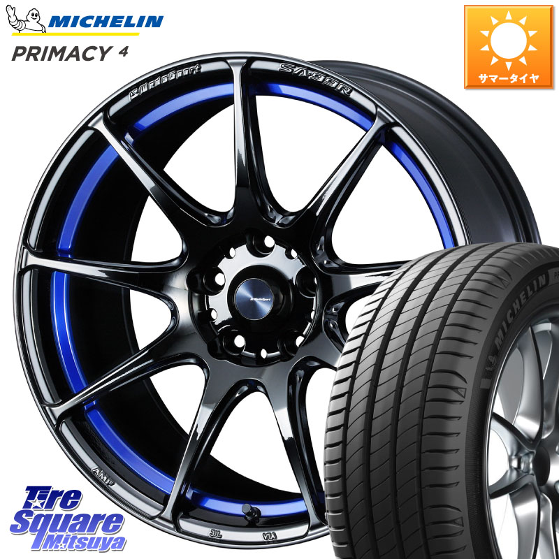WEDS ウェッズ スポーツ SA99R SA-99R 18インチ 18 X 8.0J +42 5穴 114.3 ミシュラン PRIMACY4 プライマシー4 100W XL VOL 正規 245/45R18
