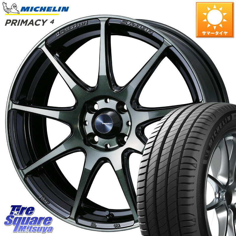 WEDS ウェッズ スポーツ SA99R SA-99R WBC 15インチ 15 X 6.0J +48 4穴 100 ミシュラン PRIMACY4 プライマシー4 91V 正規 195/65R15 E13ノートクロスオーバー