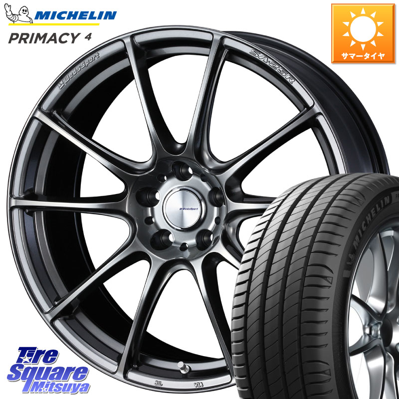 WEDS SA-25R PSB ウェッズ スポーツ ホイール 20インチ 20 X 8.5J +38 5穴 114.3 ミシュラン PRIMACY4 プライマシー4 101V S1 正規 255/45R20 アウトランダーPHEV