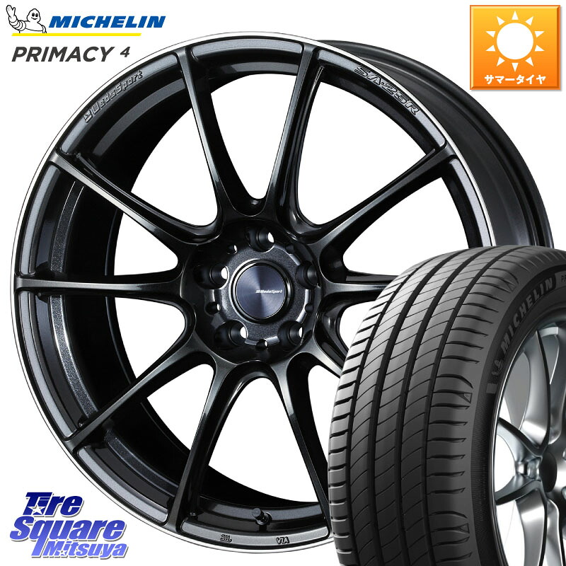 WEDS SA-25R ウェッズ スポーツ ホイール 19インチ 19 X 8.0J +45 5穴 114.3 ミシュラン PRIMACY4 プライマシー4 Acoustic 105W XL GOE SUV 正規 235/55R19 50系RAV4 80系ハリアー T33エクストレイル CX-60 CX-80