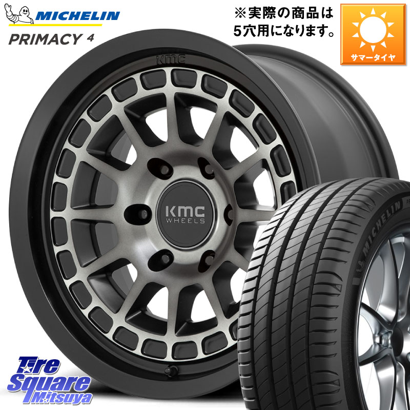 ミシュラン PRIMACY4 プライマシー4 98V XL VOL 正規 225/50R17KMC KM719 CANYON GRAY 17インチ 17X8.0J 35 5穴 114.3|タイヤスクエアミツヤ