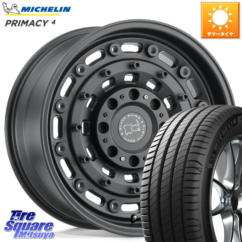 BLACK RHINO ARSENAL TEXTUREDBLACK ブラックライノ アーセナル 18インチ ブラックライノ 18 X 8.0J +30 5穴 114.3 ミシュラン PRIMACY4 プライマシー4 103V MO 正規 235/60R18 アウトランダーPHEV