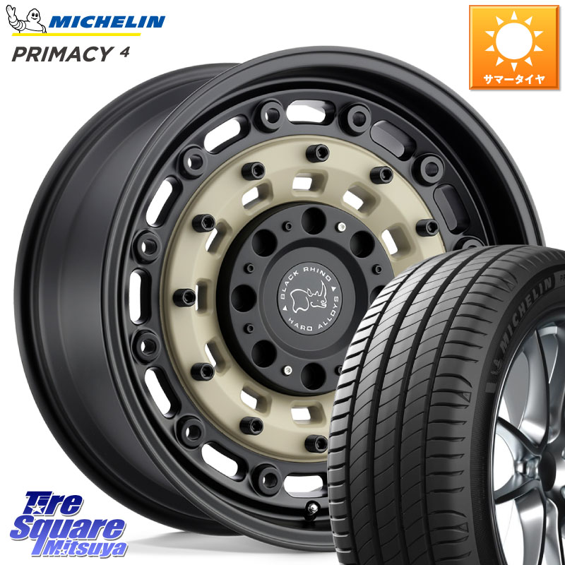 BLACK RHINO ARSENAL SANDBLACK ブラックライノ アーセナル 18インチ ブラックライノ 18 X 8.0J +30 5穴 114.3 ミシュラン PRIMACY4 プライマシー4 103V MO 正規 235/60R18 アウトランダーPHEV