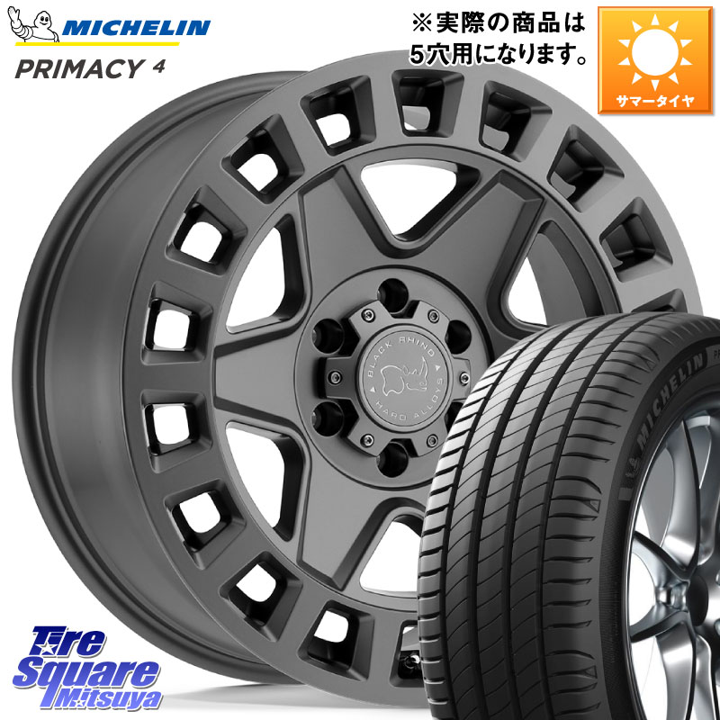 BLACK RHINO YORK ブラックライノ ヨーク GM 17インチ ブラックライノ 17 X 8.0J +35 5穴 114.3 ミシュラン PRIMACY4 プライマシー4 94Y MO 正規 225/50R17