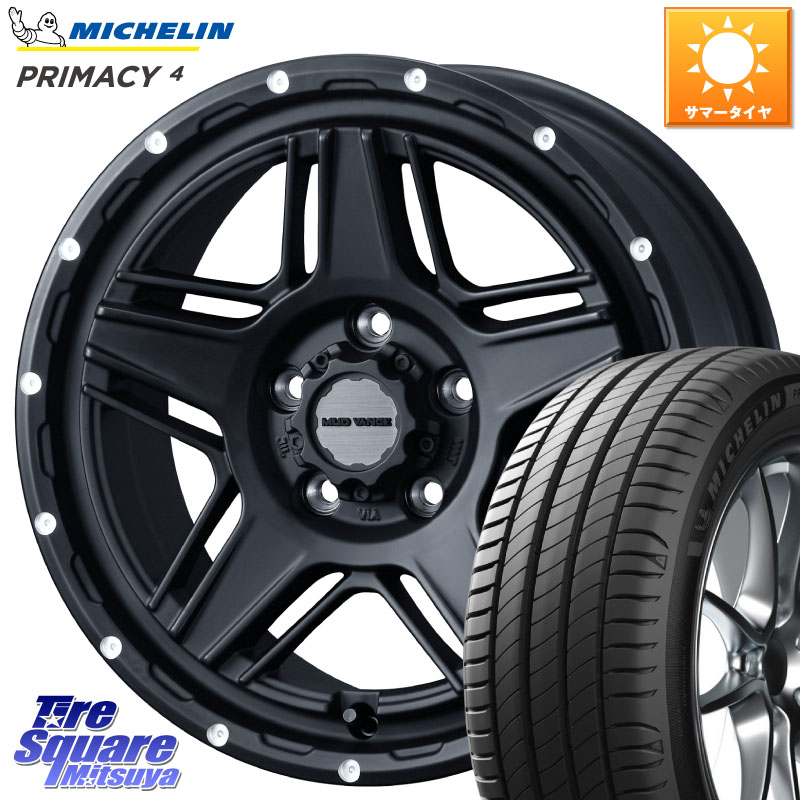 WEDS 40535 マッドヴァンス MUD VANCE 07 BK 16インチ 16 X 7.0J +38 5穴 114.3 ミシュラン PRIMACY4 プライマシー4 87W ★ 正規 195/55R16