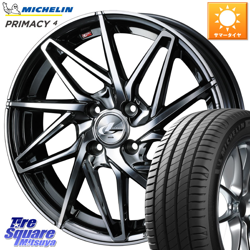 ミシュラン PRIMACY4 プライマシー4 83H E 正規 205/45R16WEDS 40575 レオニス LEONIS IT 16インチ 16X6.0J 42 4穴 100|タイヤスクエアミツヤ