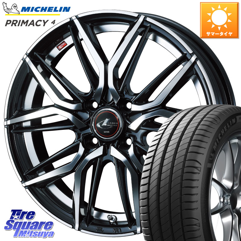 ミシュラン PRIMACY4 プライマシー4 83H E 正規 205/45R16WEDS 40788 レオニス LEONIS LM 16インチ 16X6.0J 42 4穴 100｜タイヤスクエアミツヤ