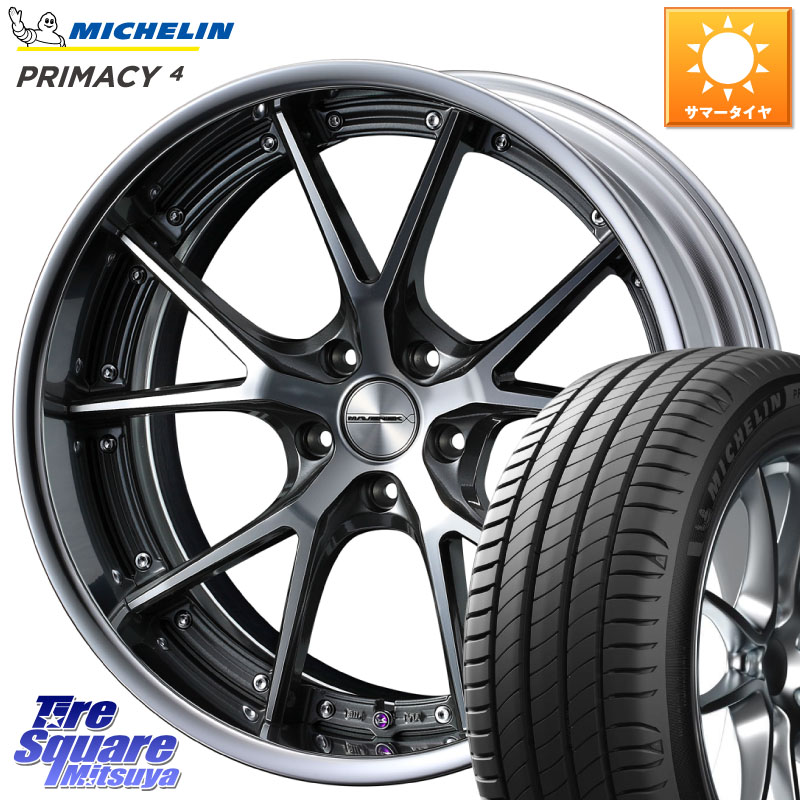 WEDS MAVERICK 905S S-LoDisk 18インチ 2ピース 18 X 8.0J +44 5穴 114.3 ミシュラン PRIMACY4 プライマシー4 100W XL VOL 正規 245/45R18