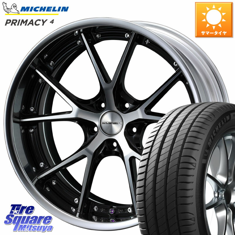 WEDS MAVERICK 905S S-LoDisk 18インチ 2ピース 18 X 8.0J +44 5穴 114.3 ミシュラン PRIMACY4 プライマシー4 100W XL VOL 正規 245/45R18