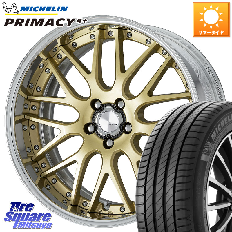 WORK Lanvec LM1 O Disk 18インチ 2ピース 18 X 8.5J +45 5穴 114.3 ミシュラン PRIMACY4+ プライマシー4+ 91W 正規 235/40R18