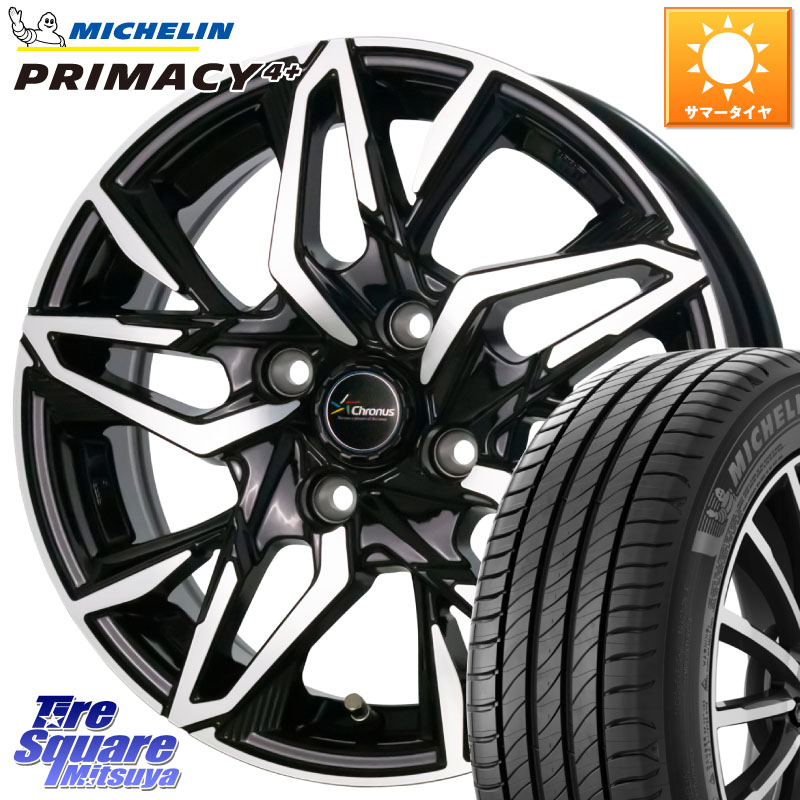 HotStuff Chronus CH-112 クロノス CH112 ホイール 16インチ 16 X 6.0J +45 4穴 100 ミシュラン PRIMACY4+ プライマシー4+ 83W 正規 205/45R16
