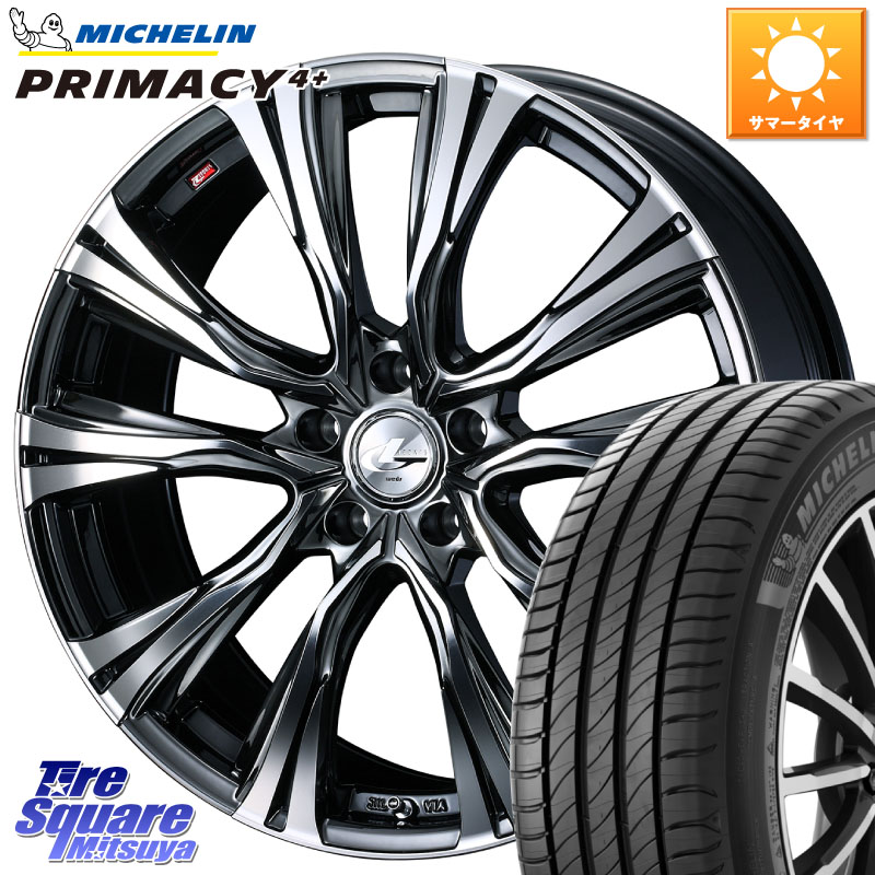 WEDS 41269 LEONIS VR BMCMC ウェッズ レオニス ホイール 18インチ 18 X 8.0J +42 5穴 114.3 ミシュラン PRIMACY4+ プライマシー4+ 91W 正規 235/40R18