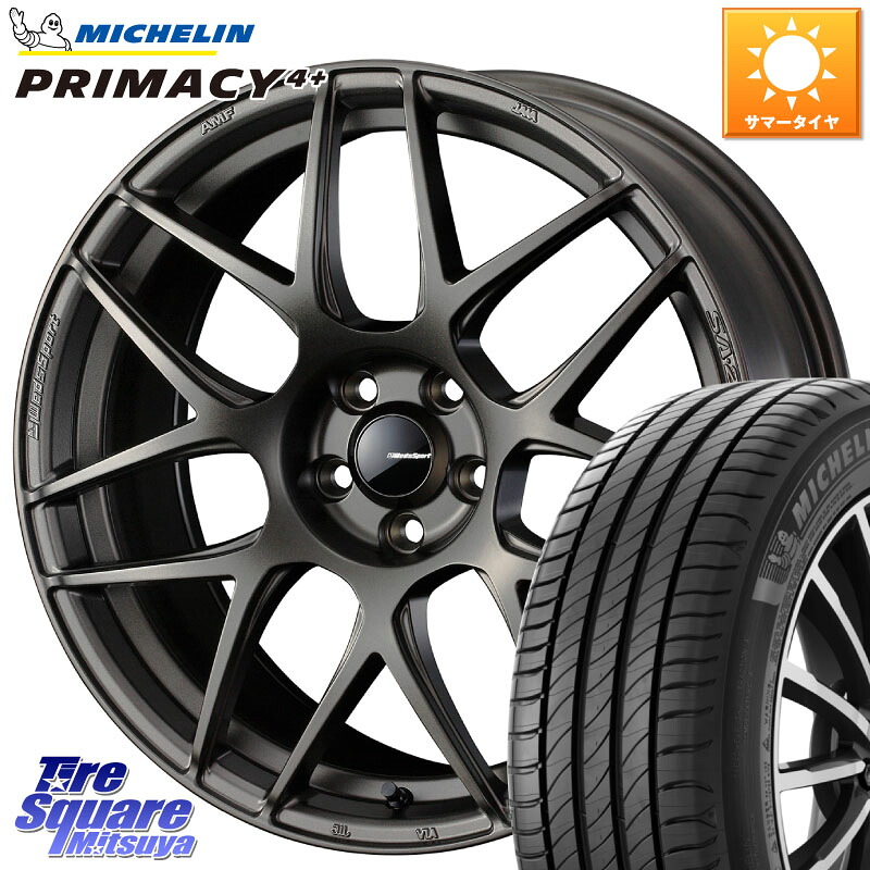 WEDS 74194 SA-27R ウェッズ スポーツ ホイール 18インチ 18 X 8.0J +42 5穴 114.3 ミシュラン PRIMACY4+ プライマシー4+ 91W 正規 235/40R18