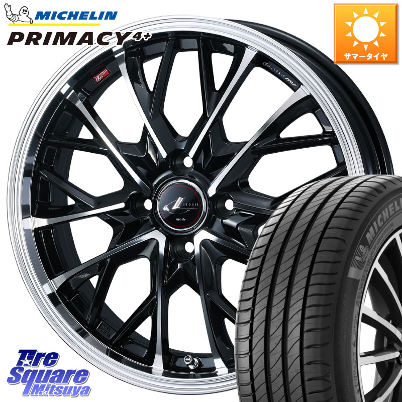 ミシュラン PRIMACY4+ プライマシー4+ 88V XL 正規 195/50R16WEDS LEONIS MV レオニス MV ホイール 16インチ 16X6.0J 42 4穴 100 160系カローラフィールダー ヤリス ロードスター 130系ヴィッツ モビリオ/モビリオスパイク ヴィッツ カローラフィールダーハイブリッド|タイヤスクエアミツヤ