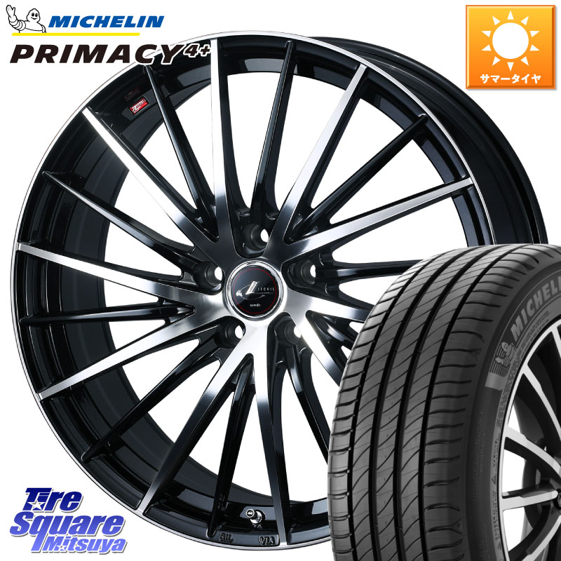 WEDS LEONIS FR レオニス FR ホイール 16インチ 16 X 6.5J +47 5穴 114.3 ミシュラン PRIMACY4+ プライマシー4+ 88V XL 正規 195/50R16 ZC33Sスイフトスポーツ
