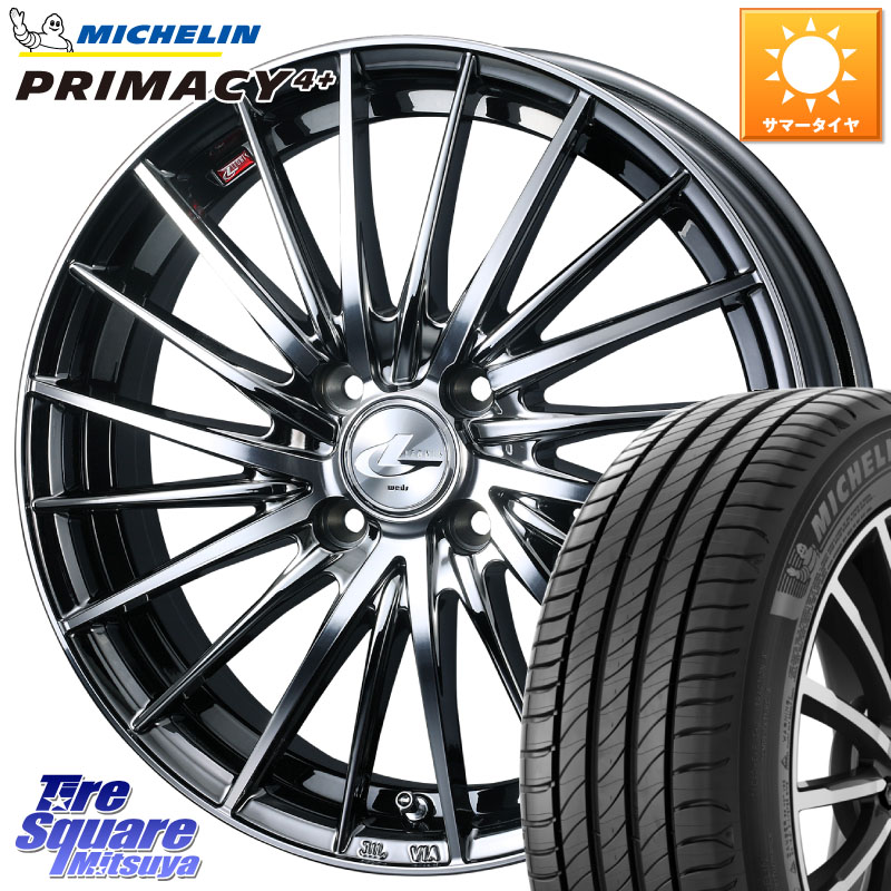 ミシュラン PRIMACY4+ プライマシー4+ 88V XL 正規 195/50R16WEDS LEONIS FR レオニス FR ホイール 16インチ 16X6.0J 50 4穴 100 フィットハイブリッド フィット FIT|タイヤスクエアミツヤ