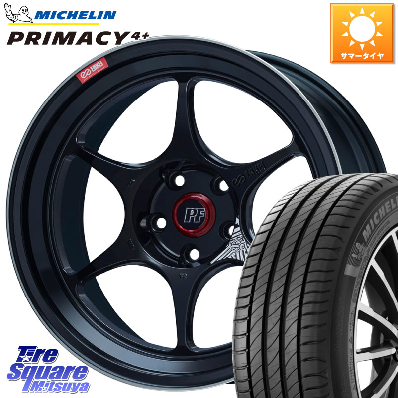 ENKEI エンケイ PerformanceLine PF06 BK ホイール 16インチ 16 X 7.0J +45 5穴 100 ミシュラン PRIMACY4+ プライマシー4+ 88V XL 正規 195/50R16
