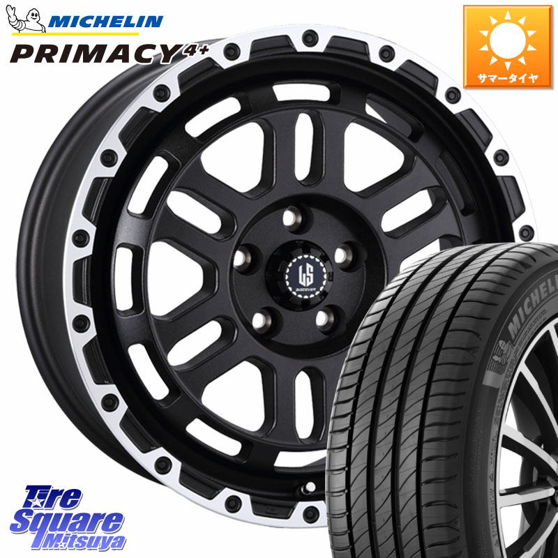 ミシュラン PRIMACY4+ プライマシー4+ 88V XL 正規 195/50R16阿部商会 LA STRADA DISCOVER ホイール 16インチ 16X7.0J 40 5穴 114.3｜タイヤスクエアミツヤ
