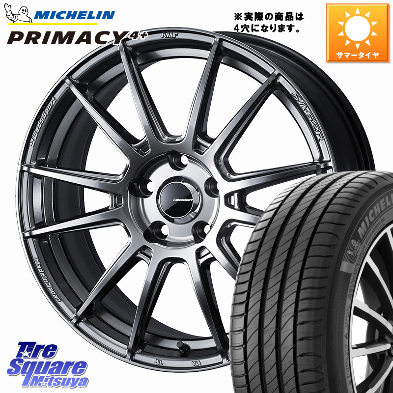 WEDS WedsSport SA-62R ホイール 16インチ 16 X 6.5J +50 4穴 100 ミシュラン PRIMACY4+ プライマシー4+ 83W 正規 205/45R16