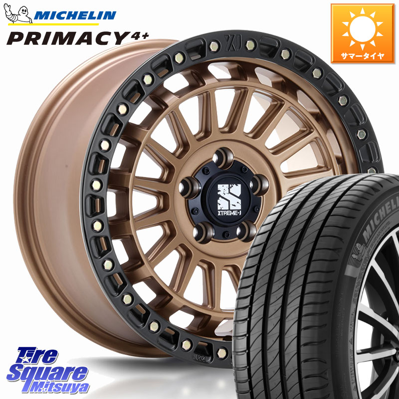 MLJ XJ08 XTREME-J ホイール 18インチ 18 X 8.0J +40 5穴 114.3 ミシュラン PRIMACY4+ プライマシー4+ 91W 正規 235/40R18